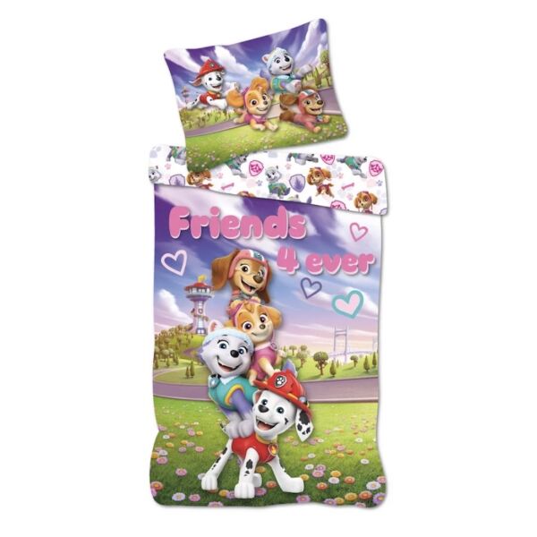1 Käpapatrulli Friends4ever voodipesukomplekt väike (100x135 cm, 40x60 cm)