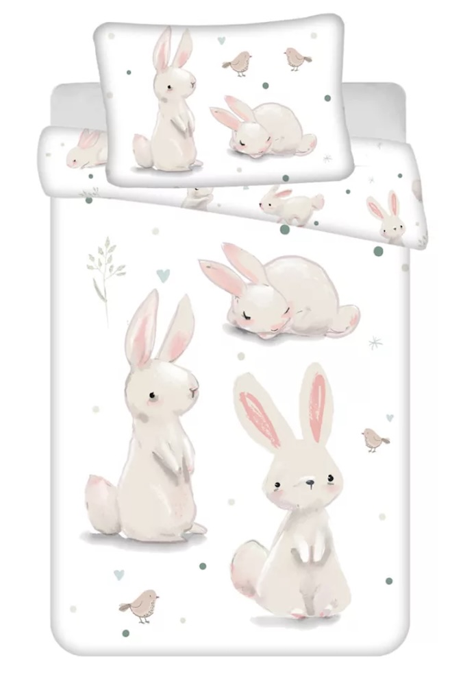 3 Jänkudega voodipesukomplekt väike 100x135 cm, 40x60 cm