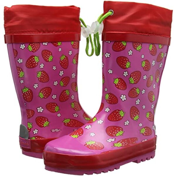 Playshoes maasikamustrilised kummikud vihmatõkkega