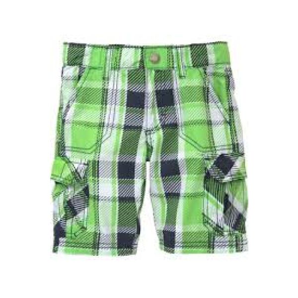 Rohelise-valgekirjud ruudulised lühikesed püksid