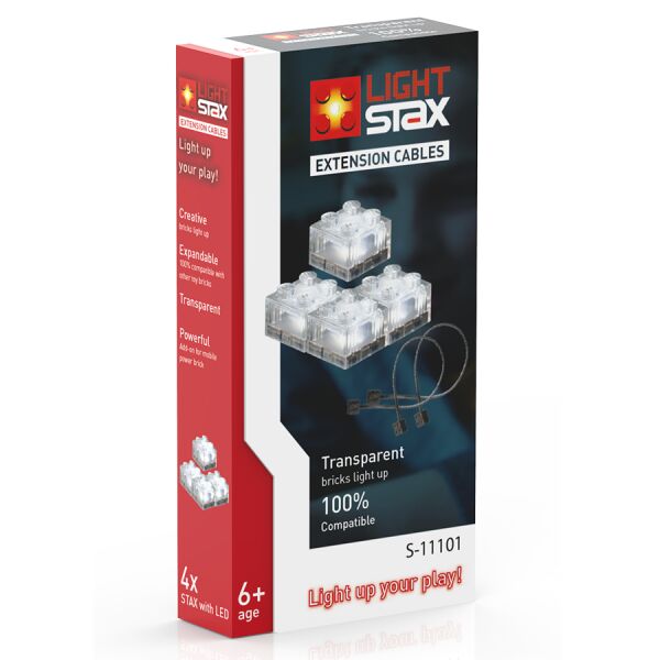UUDIS! Light Stax S11101 pikenduskaablid LED-valgustusega ehitusklotsidele