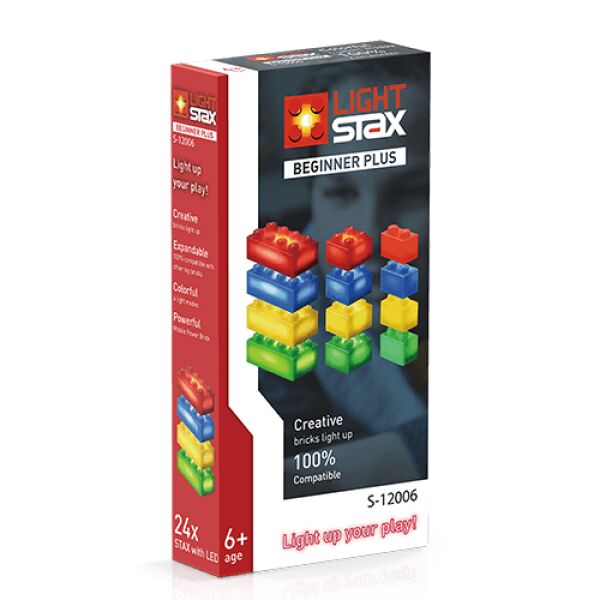 UUDIS! Light Stax Beginner Plus S12006 LED-valgustusega ehitusklotsid