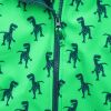 Dinosaurustega roheline softshell-jope