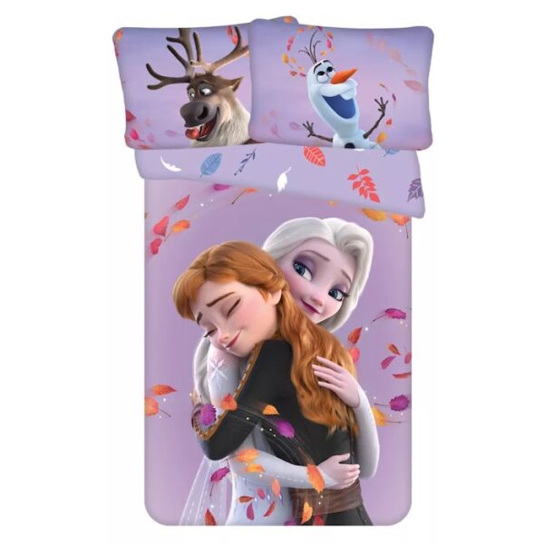 Frozen Anna ja Elsa kallistus voodipesukomplekt väike 100x135 cm, 40x60 cm