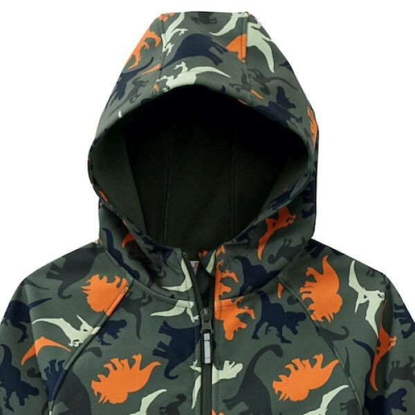 Dinosaurustega softshell-kombe